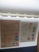 Sammlung Deutsches Reich Zusammendrucke auf Brief sehr sauber im Leuchtturm -