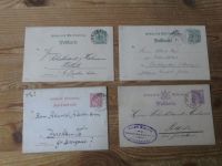 Altdeutschland Württemberg Stempel Sammlung auf 35 Ganzsachen ca. 1880-1896