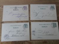Altdeutschland Württemberg Stempel Sammlung auf 39 Ganzsachen ca. 1873-1902