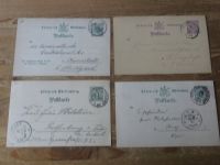 Altdeutschland Württemberg Stempel Sammlung auf 39 Ganzsachen ca. 1873-1902