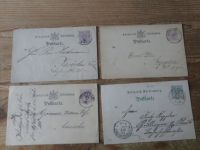 Altdeutschland Württemberg Stempel Sammlung auf 39 Ganzsachen ca. 1873-1902