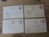 Altdeutschland Württemberg Stempel Sammlung auf 39 Ganzsachen ca. 1873-1902