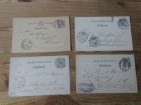Altdeutschland Württemberg Stempel Sammlung auf 39 Ganzsachen ca. 1873-1902