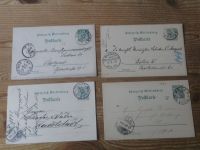 Altdeutschland Württemberg Stempel Sammlung auf 39 Ganzsachen ca. 1873-1902