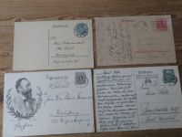 Deutsches Reich Stempel Sammlung auf 17 Ganzsachen ca. 1886-1933 plus ungebr.