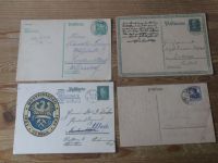 Deutsches Reich Stempel Sammlung auf 17 Ganzsachen ca. 1886-1933 plus ungebr.