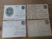 Deutsches Reich Stempel Sammlung auf 17 Ganzsachen ca. 1886-1933 plus ungebr.