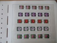 Bund Blumen 5er Streifen gestempelt 31 oft hohe Werte bis 4,50 Kat für xx 453,00