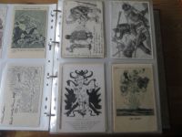 Nachlass Ansichtskarten ungewöhnliche Sammlung 345 alten AK u.a. Militaria Krieg
