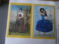 Trachten Nachlass Ansichtskarten Luxus Sammlung gesamt ca. 102 alte Farbkarten