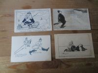 Rußland selt. Sammlung Propaganda Karten oft Anti Deutschland Kaiser 91 Stück !