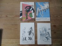 Rußland selt. Sammlung Propaganda Karten oft Anti Deutschland Kaiser 91 Stück !