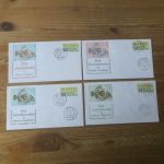 Bund Sammlung ATM Automatenmarken auf Brief FDC 14 Stück 1981 Ersttag und zwar