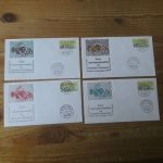 Bund Sammlung ATM Automatenmarken auf Brief FDC 14 Stück 1981 Ersttag und zwar