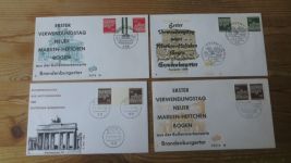 Bund Sammlung Brandenburger Tor 10 Briefe Zusammendrucke FDC