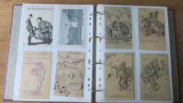 Militaria Weltkrieg gute Ansichtskarten Sammlung 204 Stck einige handgemalt dabei