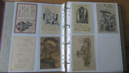 Militaria Weltkrieg gute Ansichtskarten Sammlung 204 Stck einige handgemalt dabei