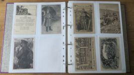 Militaria Weltkrieg gute Ansichtskarten Sammlung 204 Stck einige handgemalt dabei