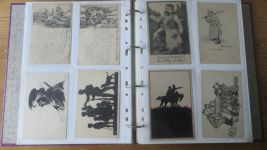 Militaria Weltkrieg gute Ansichtskarten Sammlung 204 Stck einige handgemalt dabei