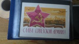 Rußland sehr seltene Sammlung Propaganda Karten gesamt 98 Stück im Briefe