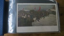 Rußland sehr seltene Sammlung Propaganda Karten gesamt 98 Stück im Briefe