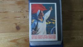 Rußland sehr seltene Sammlung Propaganda Karten gesamt 98 Stück im Briefe