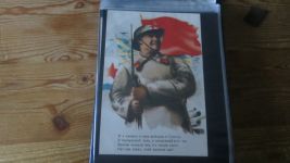 Rußland sehr seltene Sammlung Propaganda Karten gesamt 98 Stück im Briefe