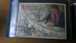 Rußland sehr seltene Sammlung Propaganda Karten gesamt 98 Stück im Briefe