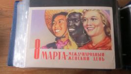 Rußland sehr seltene Sammlung Propaganda Karten gesamt 98 Stück im Briefe