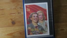Rußland sehr seltene Sammlung Propaganda Karten gesamt 98 Stück im Briefe