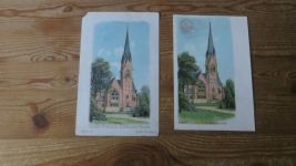 Litho Ansichtskarten Sammlung Topographie Reklame Hoffmann Stärke Bad Salzuflen