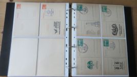 DDR Ganzsachen Sammlung aus Nachlass gesamt 226 meist wohl Privatganzsachen oder