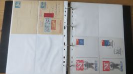 DDR Ganzsachen Sammlung aus Nachlass gesamt 226 meist wohl Privatganzsachen oder