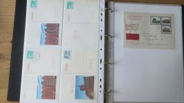 DDR Ganzsachen Sammlung aus Nachlass gesamt 226 meist wohl Privatganzsachen oder