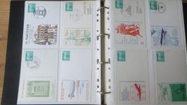 DDR Ganzsachen Sammlung aus Nachlass gesamt 226 meist wohl Privatganzsachen oder