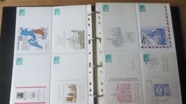 DDR Ganzsachen Sammlung aus Nachlass gesamt 226 meist wohl Privatganzsachen oder