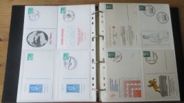 DDR Ganzsachen Sammlung aus Nachlass gesamt 226 meist wohl Privatganzsachen oder