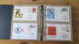 FDC Sammlung Bund Berlin Österreich 4 gute Safe Alben 60-80er NP Zubehör 221,00