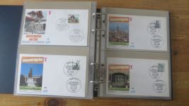 FDC Sammlung Bund Berlin Österreich 4 gute Safe Alben 60-80er NP Zubehör 221,00