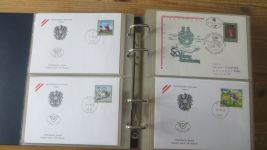 FDC Sammlung Bund Berlin Österreich 4 gute Safe Alben 60-80er NP Zubehör 221,00