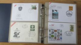 FDC Sammlung Bund Berlin Österreich 4 gute Safe Alben 60-80er NP Zubehör 221,00