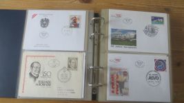 FDC Sammlung Bund Berlin Österreich 4 gute Safe Alben 60-80er NP Zubehör 221,00