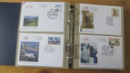 FDC Sammlung Bund Berlin Österreich 4 gute Safe Alben 60-80er NP Zubehör 221,00