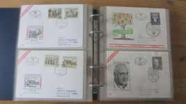 FDC Sammlung Bund Berlin Österreich 4 gute Safe Alben 60-80er NP Zubehör 221,00