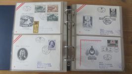 FDC Sammlung Bund Berlin Österreich 4 gute Safe Alben 60-80er NP Zubehör 221,00