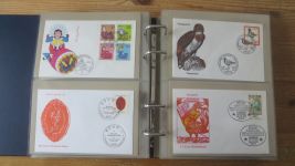 FDC Sammlung Bund Berlin Österreich 4 gute Safe Alben 60-80er NP Zubehör 221,00