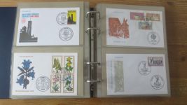 FDC Sammlung Bund Berlin Österreich 4 gute Safe Alben 60-80er NP Zubehör 221,00
