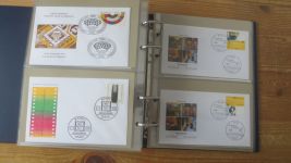 FDC Sammlung Bund Berlin Österreich 4 gute Safe Alben 60-80er NP Zubehör 221,00