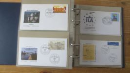 FDC Sammlung Bund Berlin Österreich 4 gute Safe Alben 60-80er NP Zubehör 221,00