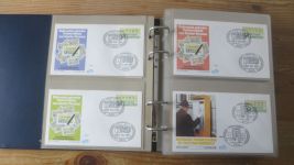 FDC Sammlung Bund Berlin Österreich 4 gute Safe Alben 60-80er NP Zubehör 221,00